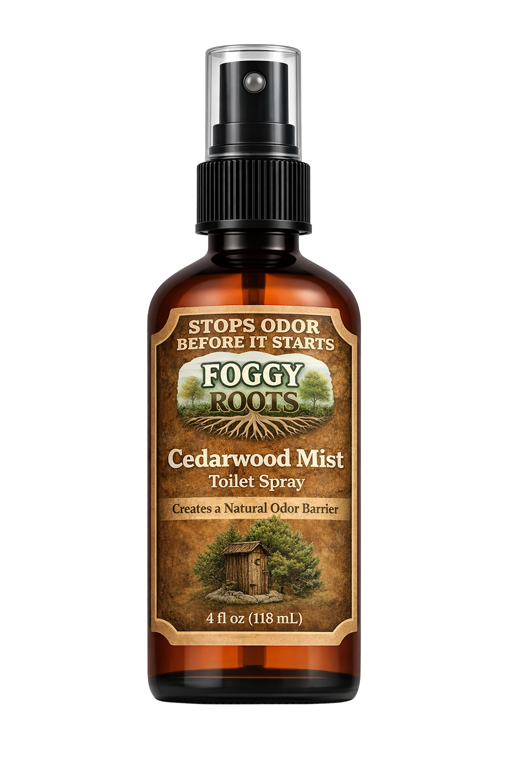 Cedarwood Botanical  Before-You-Go Toilet Spray (4 fl oz) Stops Odor Before It Starts