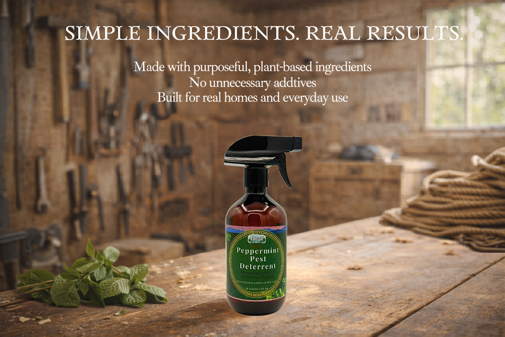 Peppermint Insect and Rodent Spray, Mountain Mint Spray Essential Oil Insect Barrier 16 fl oz