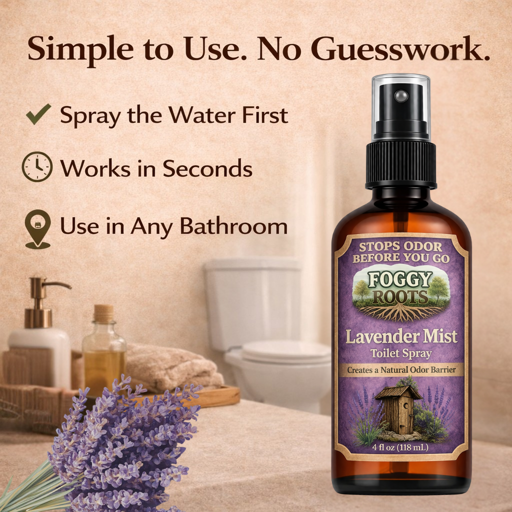 Lavender Botanical  Before-You-Go Toilet Spray (4 fl oz) Stops Odor Before It Starts