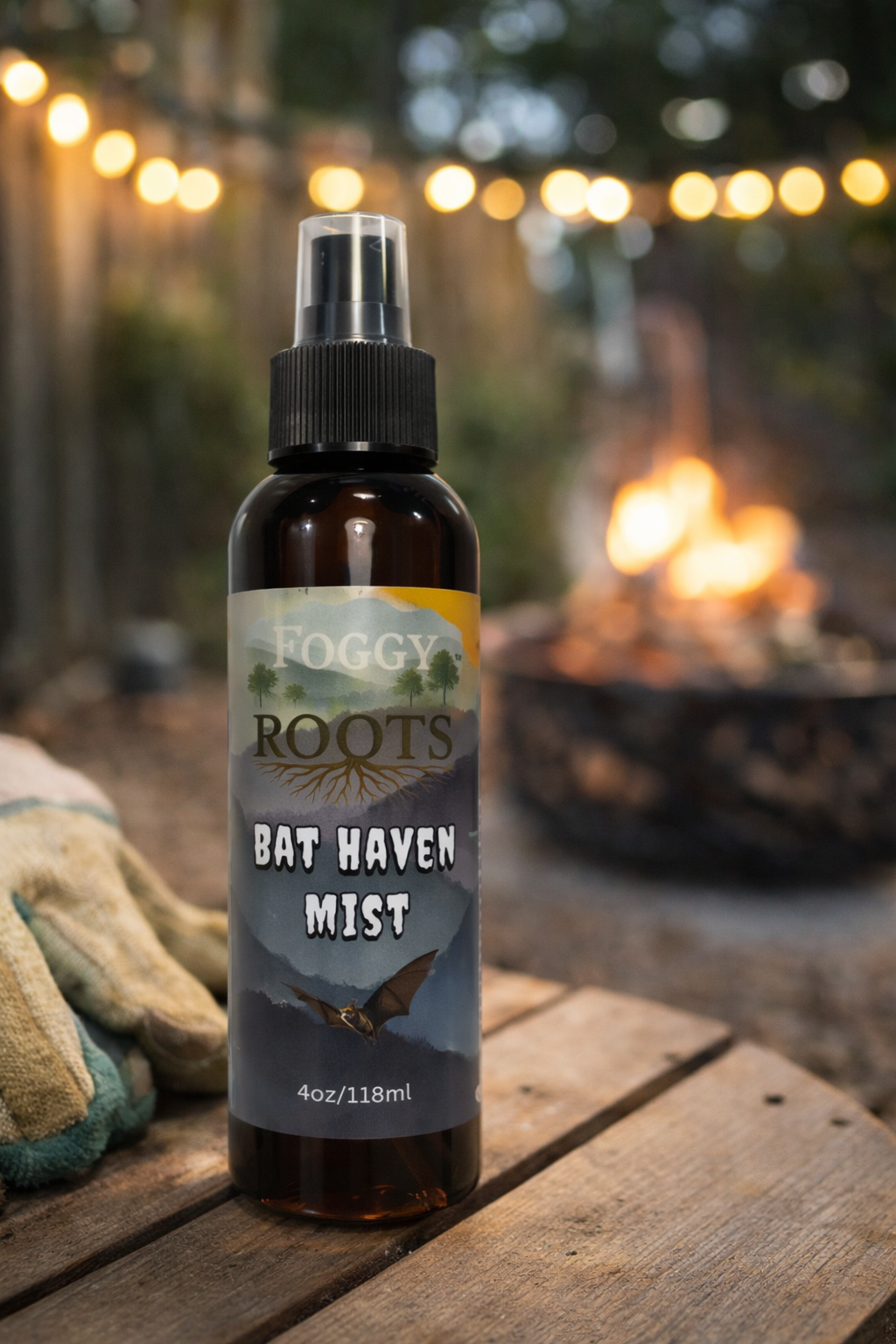 Foggy Roots Bat House Spray:  Bat Haven Mist (4 fl oz)