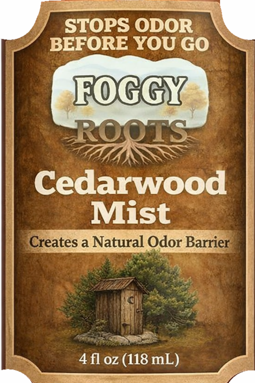 Cedarwood Botanical  Before-You-Go Toilet Spray (4 fl oz) Stops Odor Before It Starts